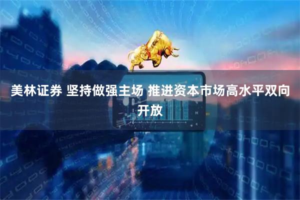 美林证券 坚持做强主场 推进资本市场高水平双向开放